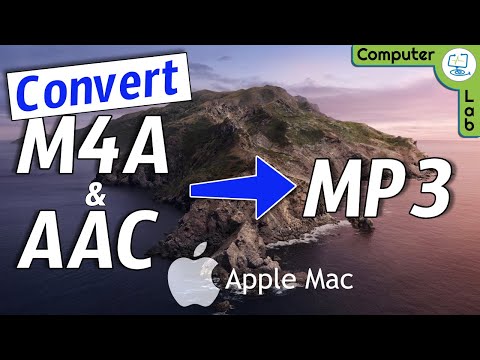 Convert M4A or AAC to MP3 on your Apple Mac for Free using built-in programs.💻