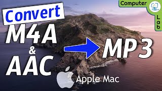 Convert M4A or AAC to MP3 on your Apple Mac for Free using built-in programs.💻 screenshot 3