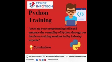 Python Training In Coimbatore at Etherinfotech