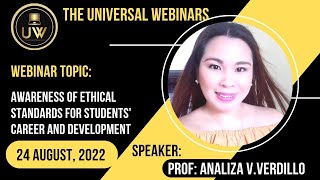 Awareness of ethical standards for students' career and development - The Universal webinars - Live