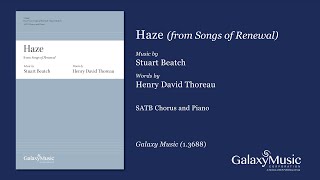 Haze (from Songs of Renewal) by Stuart Beatch - Scrolling Score