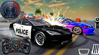 US Police Car Chase Simulator 3D - Real Cop Cars Driving Multi-Storey - Android GamePlay screenshot 5