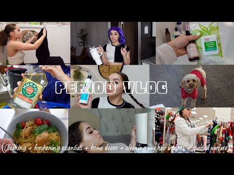 VLOG: Period freshening essentials + hair brush cleaning + marshalls run + fruit salad + etc... @chloeyazmean535