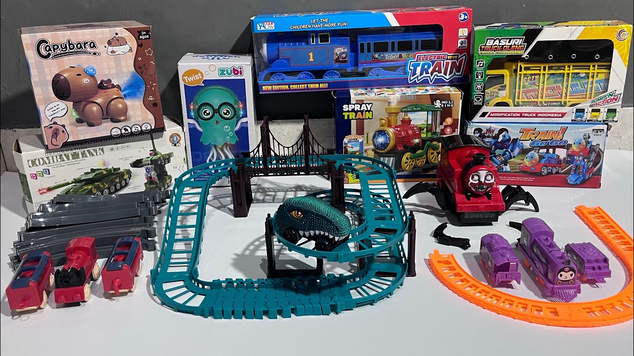 Merakit Dan Unboxing mainan kereta Choochoocharles, Kereta Thomas ...