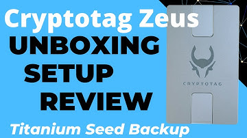 Cryptotag Zeus - Unboxing, Setup and Review (Titanium Recovery Seed Storage)