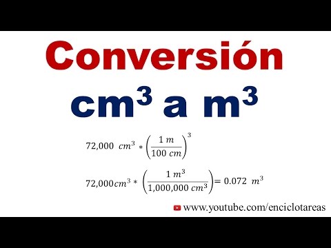 Video: ¿Cómo se convierte cm 3 a CM?