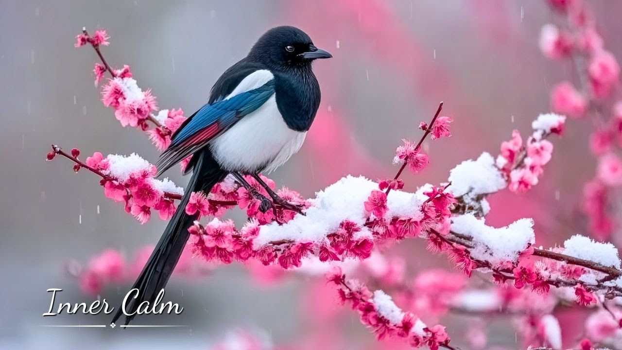 Peaceful Snow Birds ❄️ Soothing Piano Music for Nighttime Relaxation and Deep Sleep