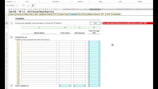 TIF Annual Report - Part 7: The Transfers Tab