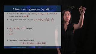 Difference Equations Part XXV