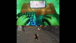 Free Fire Gameplay 😈 Keyboard Mouse #gaming​ #handcam​