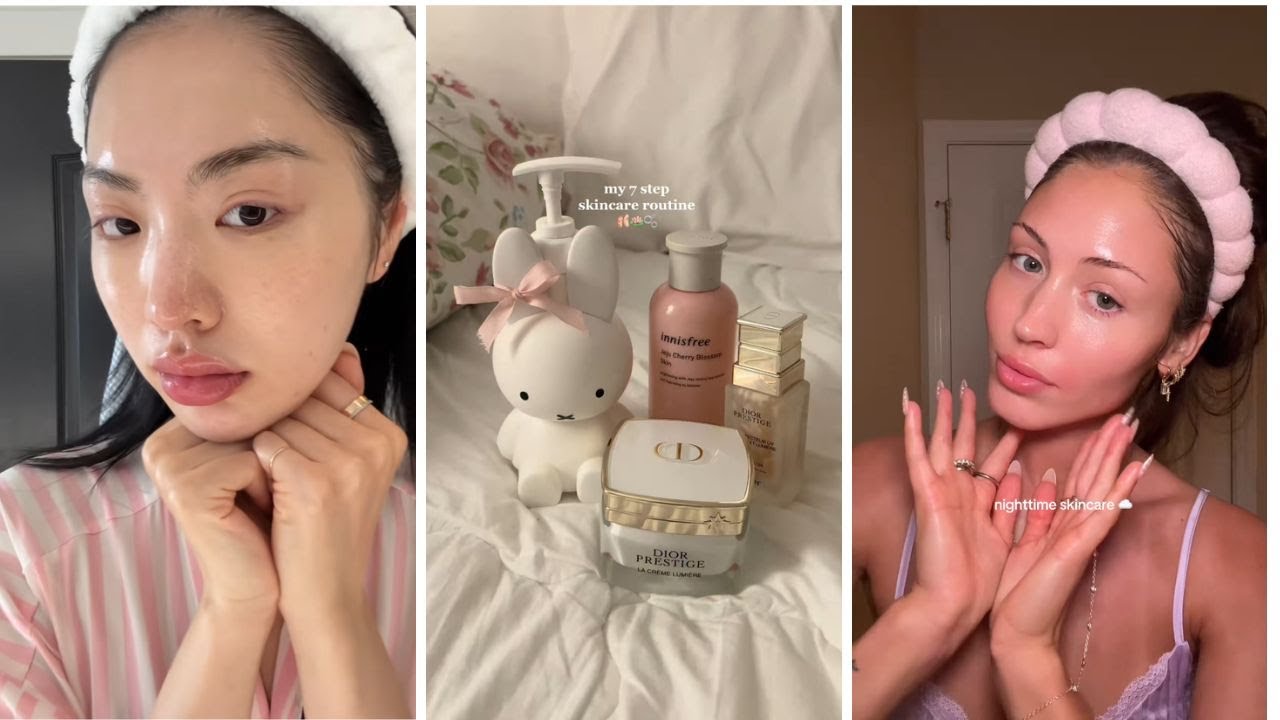 Skincare routine tiktok compilation