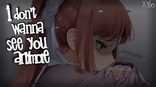 Video thumbnail of "◤Nightcore◢ ↬ I don't want to see you anymore [lyrics]"