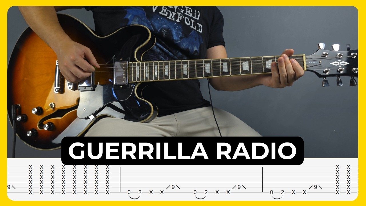 Guerrilla Radio - Rage Against The Machine | Tabs | Guitar Lesson | Cover | Tutorial | Solo