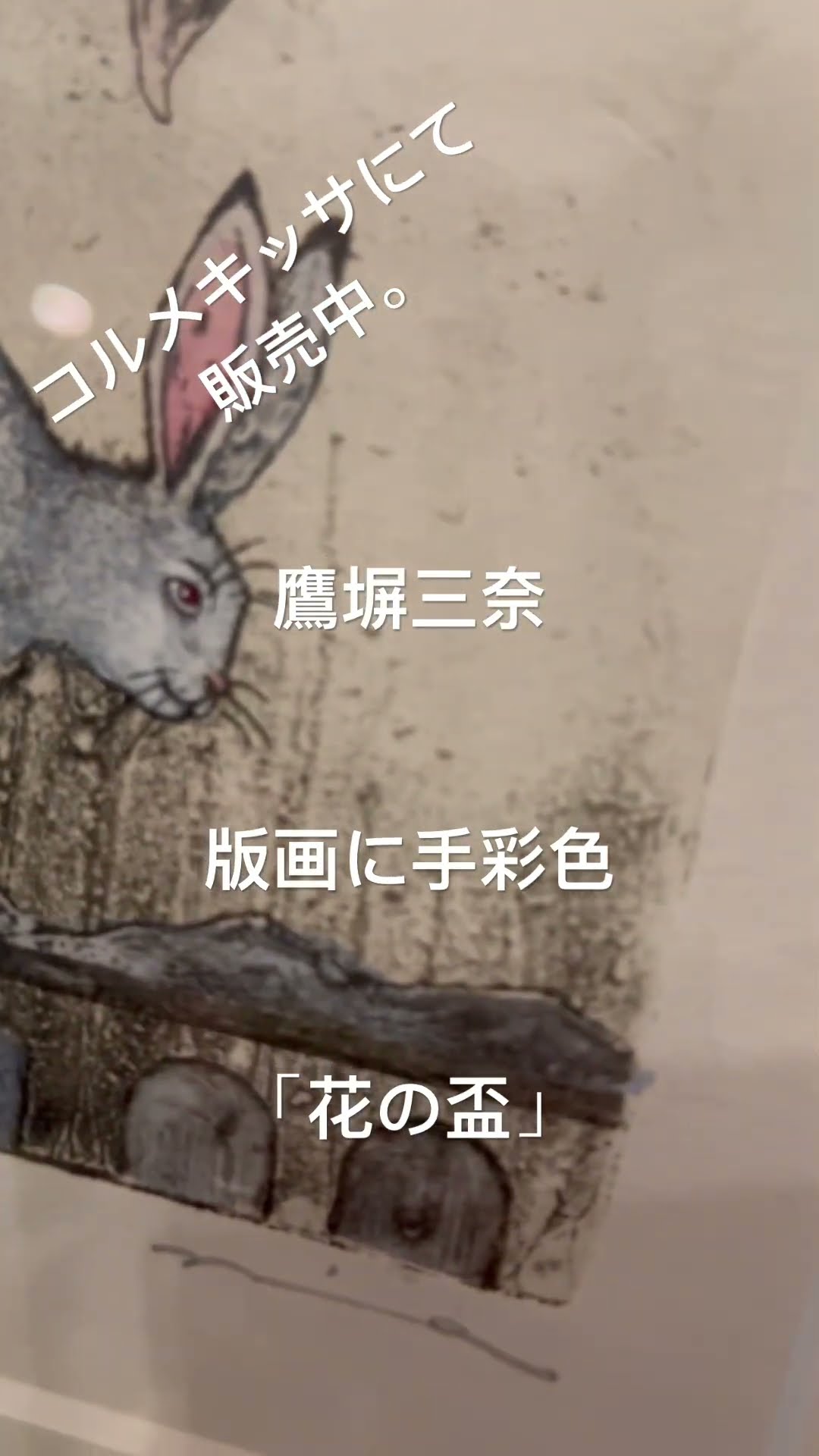 鷹塀三奈 版画作品 貴重な初期作品 コルメキッサ #painting