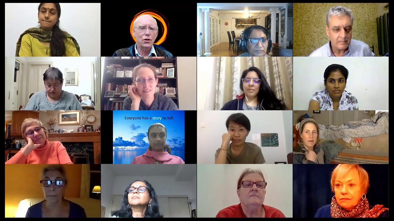 Workshop on "Improvised Group Storytelling" (excerpts).