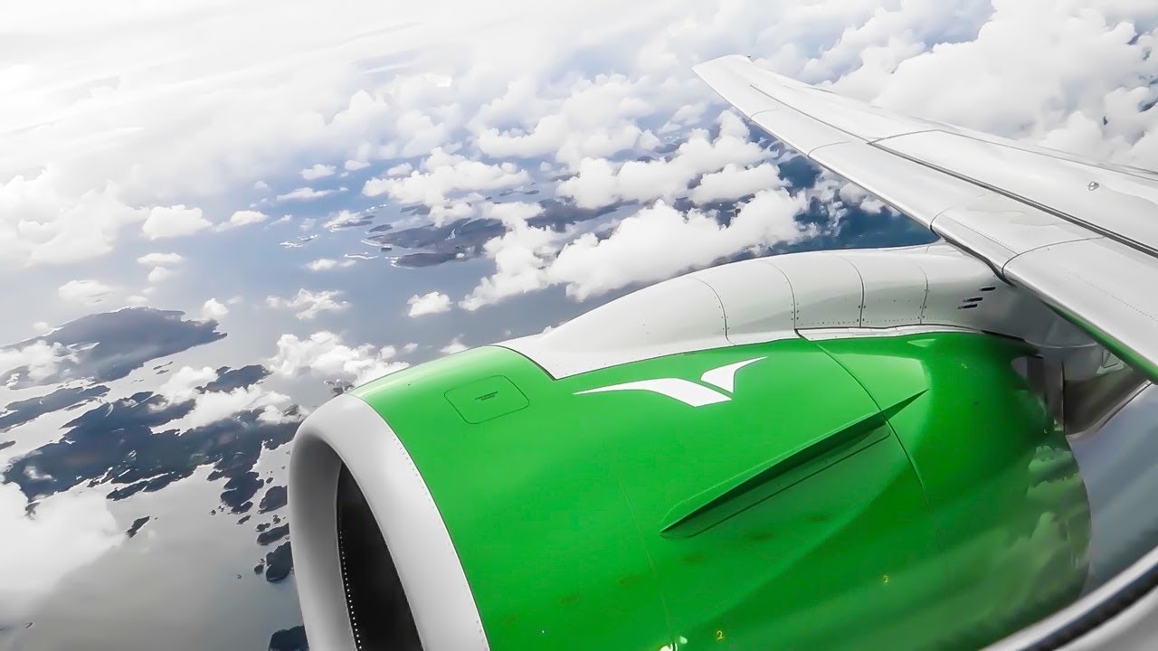 Widerøe Embraer 190-E2 MAGNIFICENT TAKEOFF from Bergen Airport (BGO)