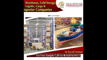 Get the List of Warehouse, Cold Storage, Logistic, Cargo & Transporter Companies