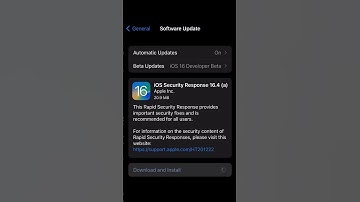 iOS Security Response 16.4a Update