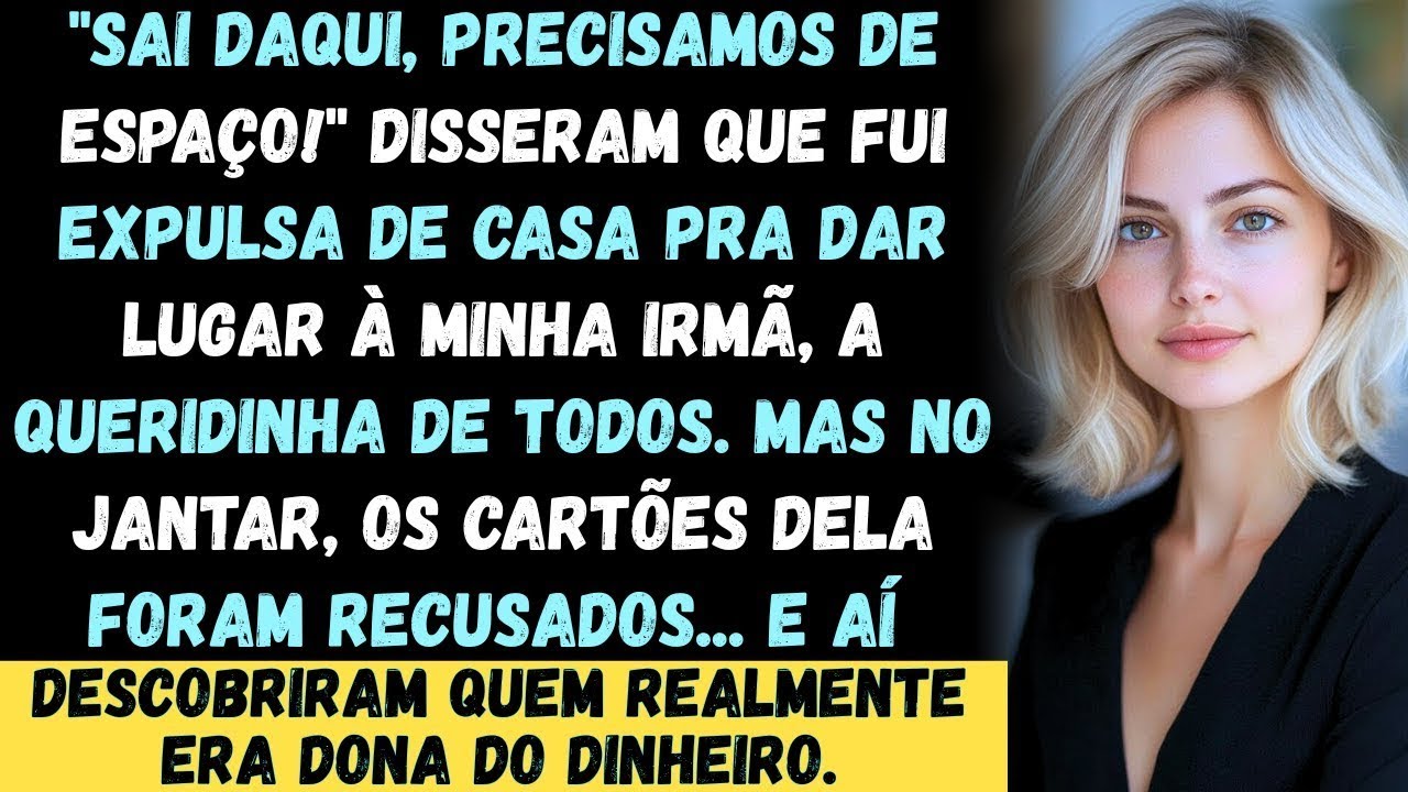 Minha família me expulsou pra mimar o filhinho de ouro — mas eu é que controlava o dinheiro!