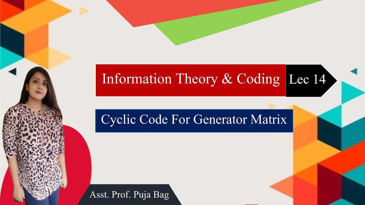 Cyclic code for generator matrix youtube