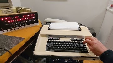 STAR.BAS Model 43 ASR Teleprinter TeleType connected to an Altair-Duino (Altair Clone)