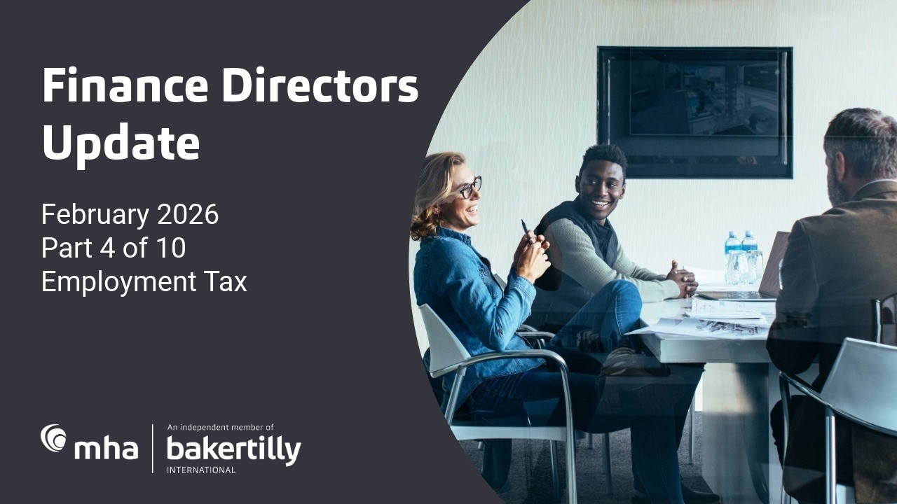 Finance Directors Update Course - Part 4: Employment Tax