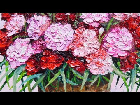 カーネーション　油絵 絵画の通販、購入ならFROM ARTIST/作品名：カーネーション/作家名：aryon