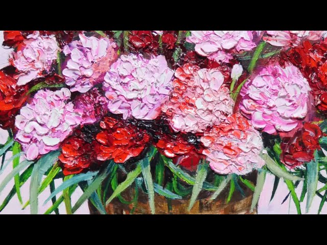 油絵 油彩 油彩画 絵 絵画【華やかなカーネーション】 油絵 絵画【ピンクカーネーション】 絵画 HR 通販 15852762｜Creema