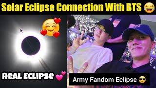 Solar Eclipse Connection With BTS 😭| Funny Jin Jhope Eclipse 😂| Solar Eclipse 2024 😍 #bts