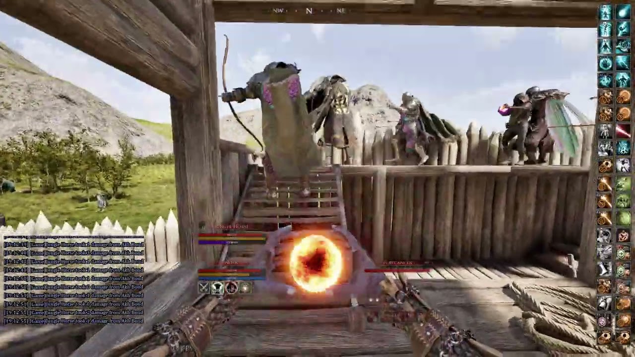 Mortal Online 2 Outpost Fight Jungle Alliance vs Rat Alliance Mage PoV