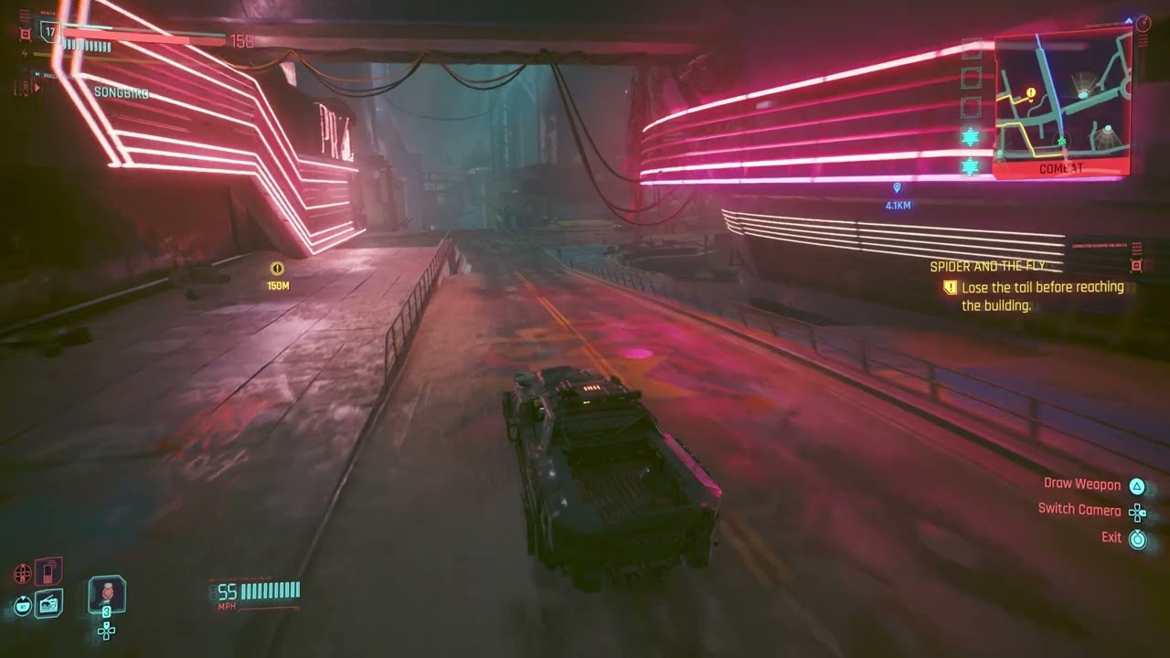 Cyberpunk Phantom Liberty Reach Building Whilst Avoiding Patrol Lost Tail