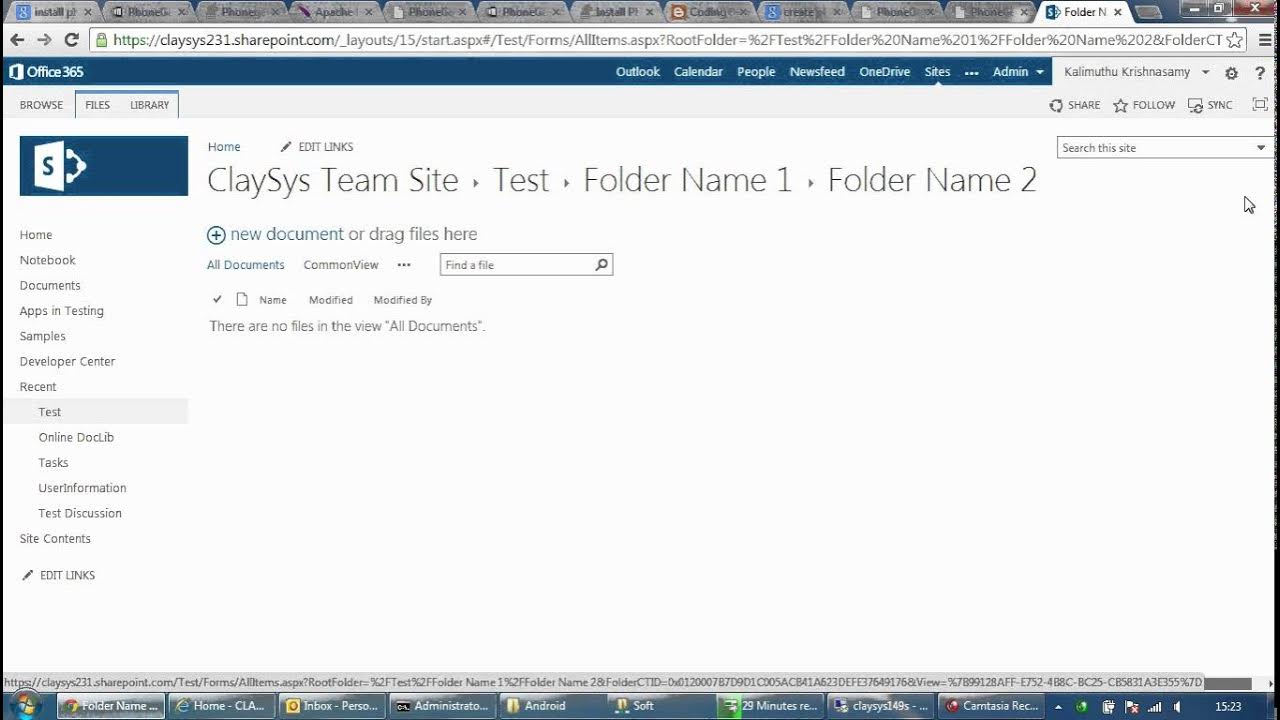 Office 365 SharePoint Doc Lib Bread Crumb YouTube