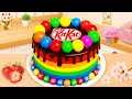 Colorful KitKat Chocolate Cake 🍫🌈 | カラフルキットカットチョコケーキ | Sweet Japan