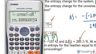 Calculating Entropy Changes In The Surroundings