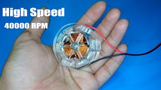 How to make 40000RPM High speed Brushed motor