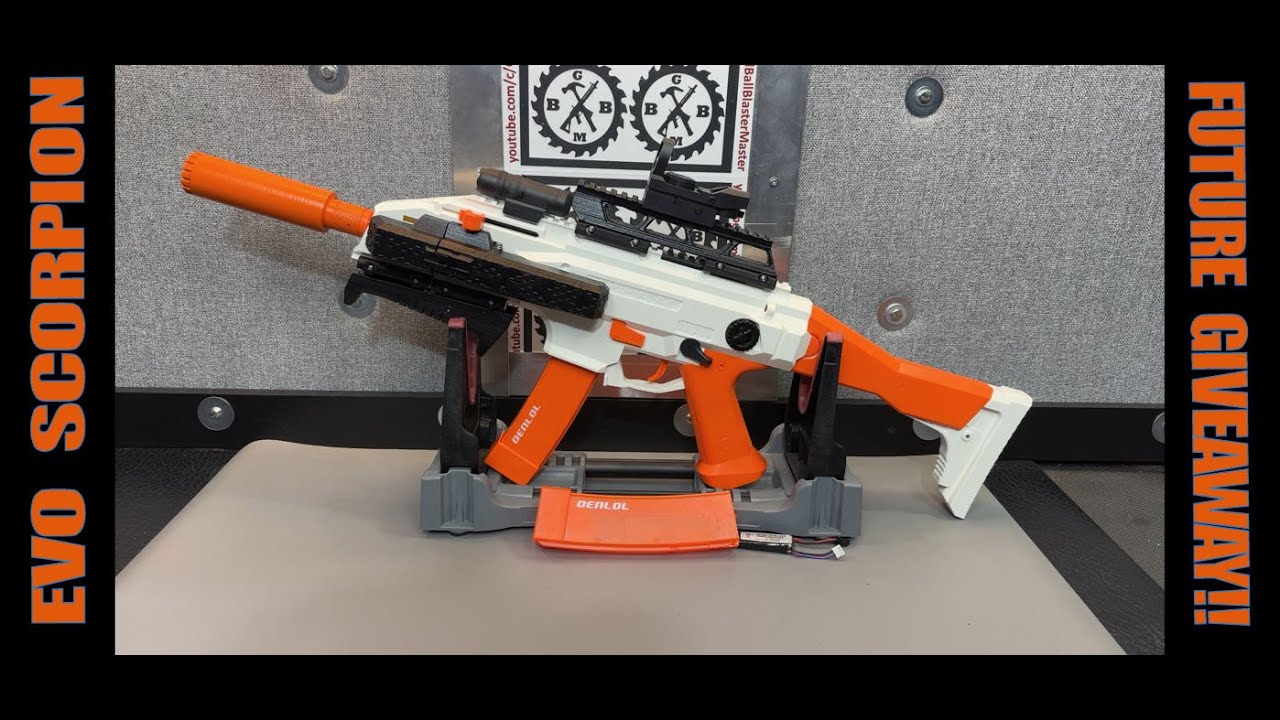 Custom OENLOL CZ SCORPION EVO - Toy Gel Ball Blaster - Custom Add