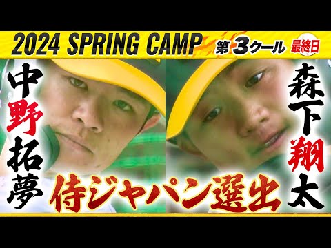 【阪神キャンプ】中野拓夢&森下翔太が侍ジャパンに選出！