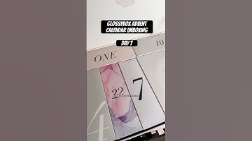This is so cool! 😱 Glossybox advent calendar unboxing #glossybox #glossyboxdecember