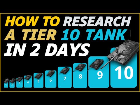 HOW to RESERCH a TIER 10 TANK from TIER 1 in 2 DAYS | WORLD of TANKS | WOT GUIDE | fast to GET