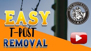 Celebrity Easy T Post Removal - no heavy equipment required Wealth