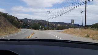 North Topanga canyon road - north to south - between 101 highway and pacific coast highway - CA USA