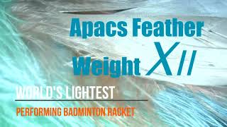2 Pieces Deal: Apacs Feather Weight X II Red Gold Badminton Racket