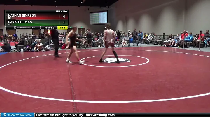 120 Lbs Cons. Round 2 - Nathan Simpson, TN Vs Davi...