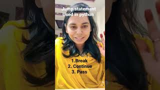 Jump statement in python #jumpstatement #break #nsclasses #computerscience #continue