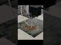 Cutting Bulletproof Glass with Waterjet 💧🛡️ | Precision Slice ASMR #Shorts