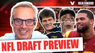 NFL Draft Predictions: Drake Maye to Vikings, J.J. McCarthy to Patriots?, Mock Draft | Colin Cowherd