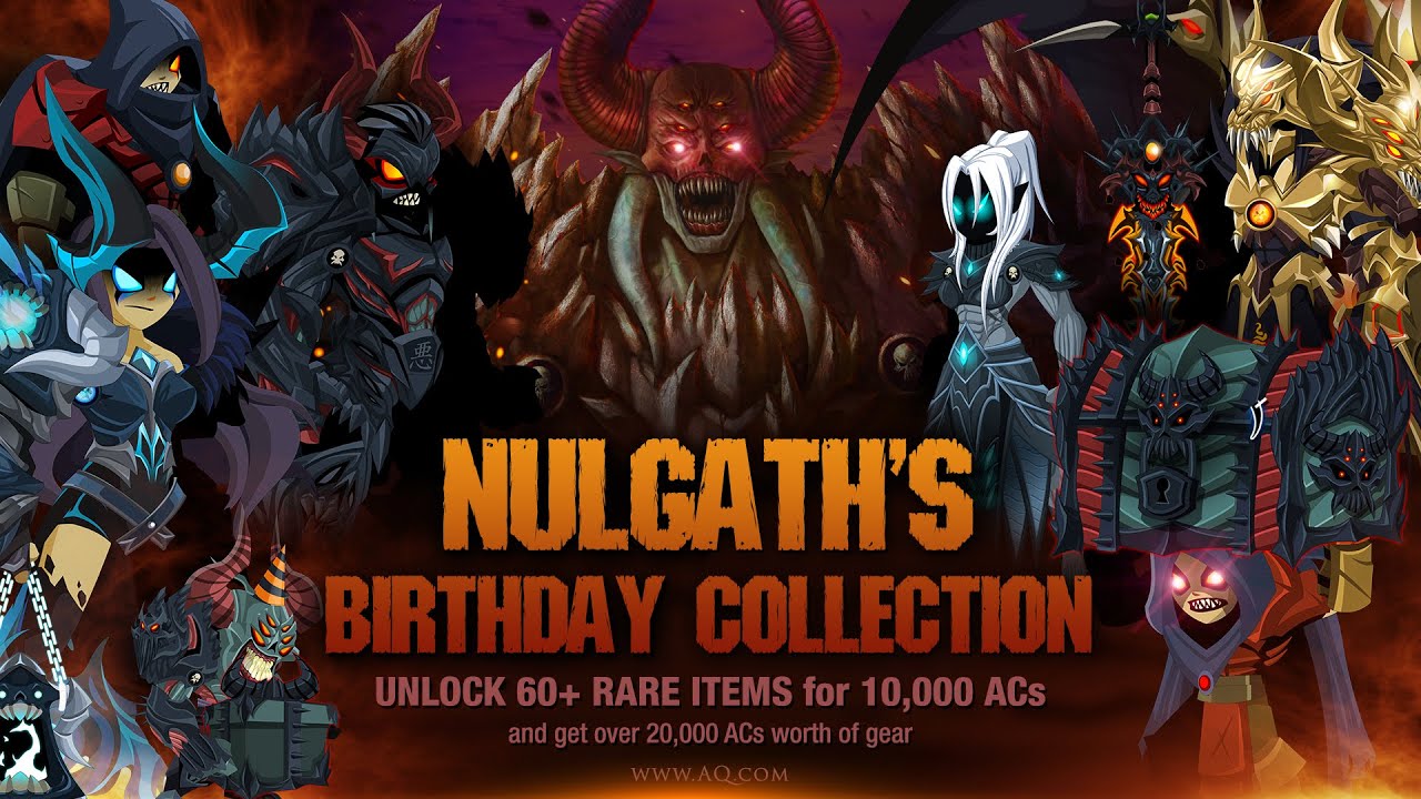 AQW!!!!Nulgath’s birthday collection chest 2020!!! YouTube