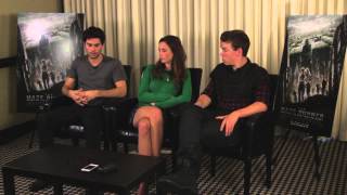 The Maze Runner Cast Interview - Dylan Obrien, Kaya Scodelario, And Will Poulter
