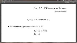 Chapter 6 Part 1: Dummy variables and Difference of Means Tests