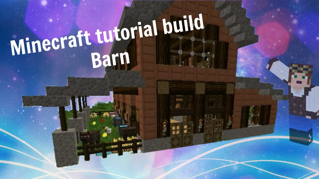 Minecraft tutorial build: Barn - YouTube